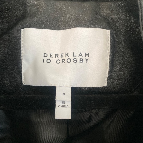 Black Leather Moto Style Jacket - Picture 9 of 11